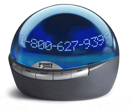 Discovery Digital Caller ID Globe with Clock