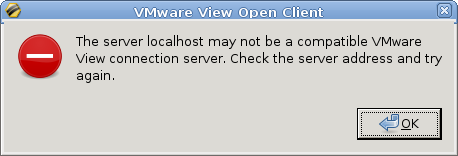 VMware View Error